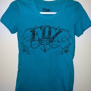 Fox Teal T-Shirt Size Medium
